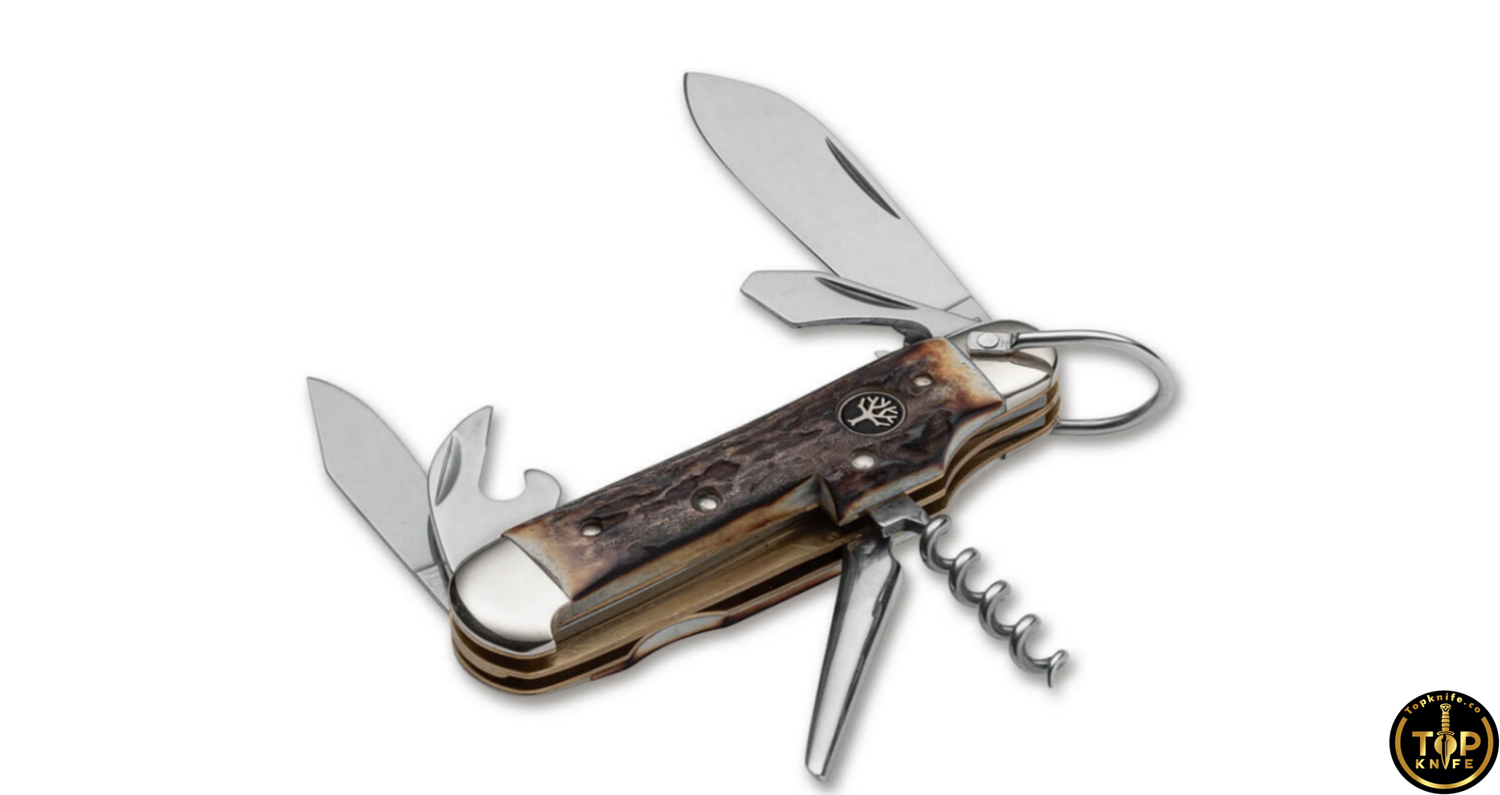 تاپ نایف چاقو کلکسیونی بوکر مدل Camp Knife Stag