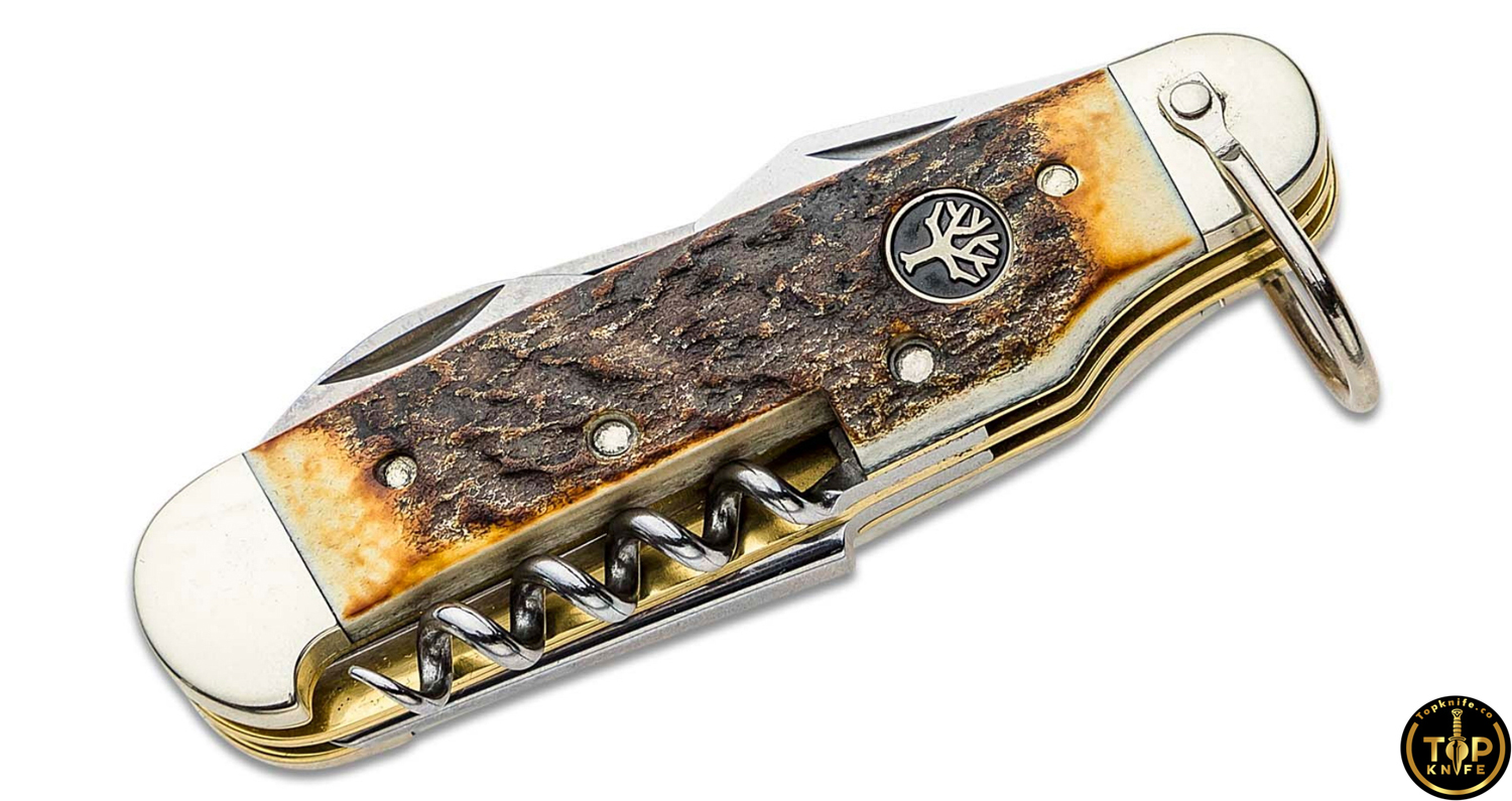 تاپ نایف چاقو کلکسیونی بوکر مدل Camp Knife Stag