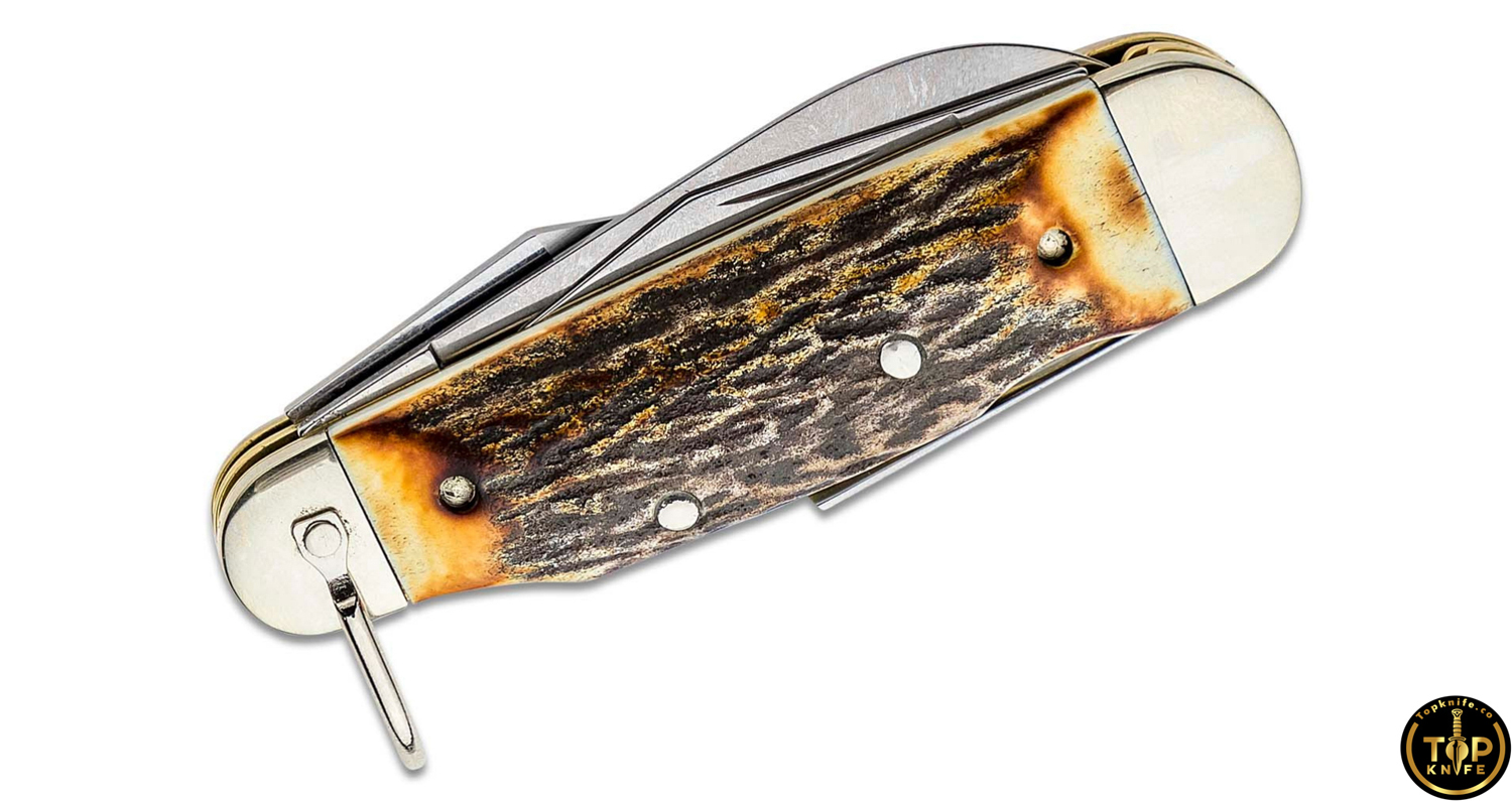 تاپ نایف چاقو کلکسیونی بوکر مدل Camp Knife Stag